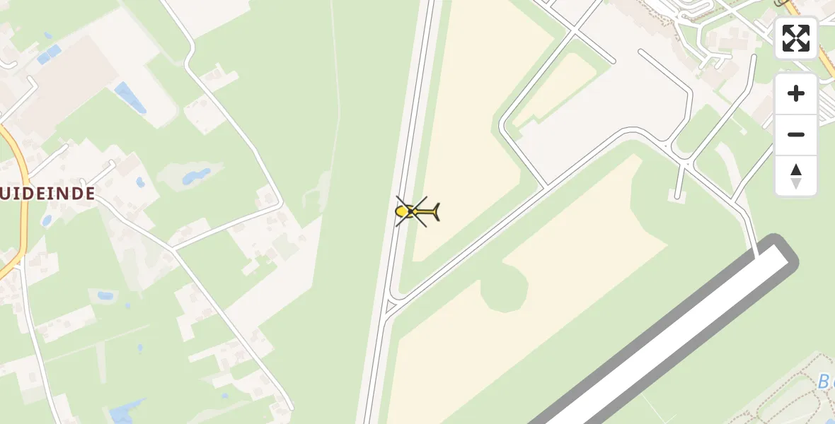 Routekaart van de vlucht: Traumaheli naar Groningen Airport Eelde