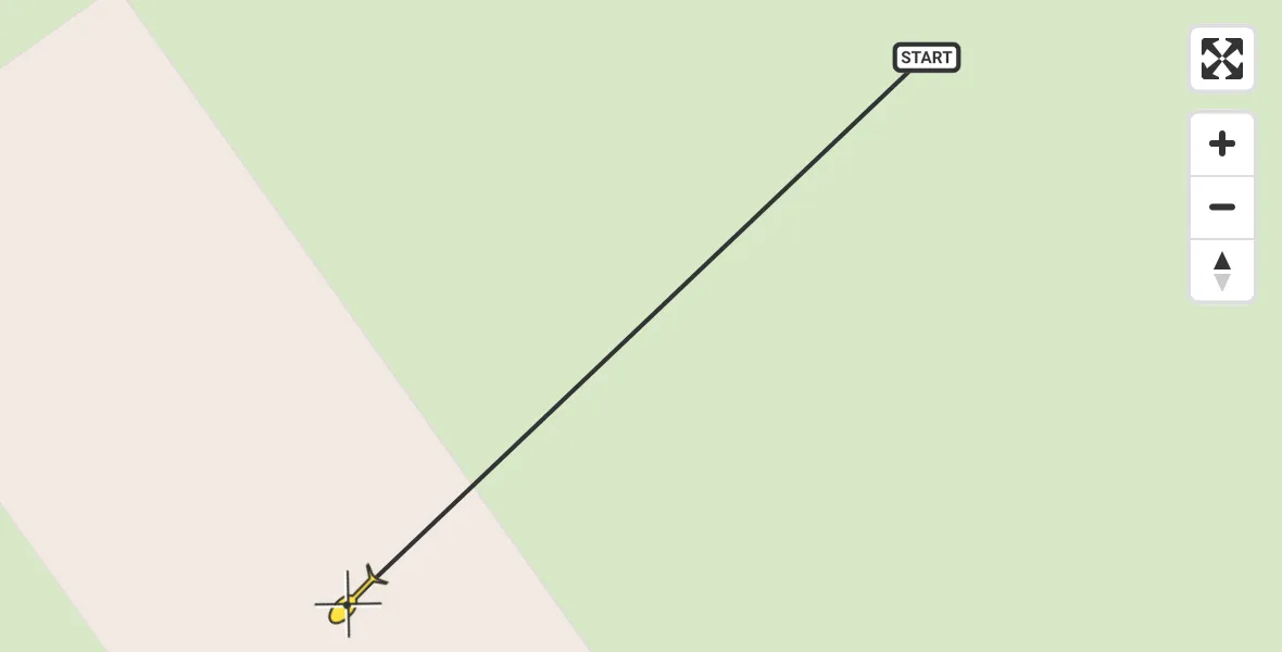 Routekaart van de vlucht: Traumahelikopter naar Biezenmortel, Konijnenberg