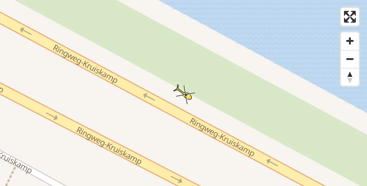 Routekaart van de vlucht: Politiehelikopter naar Amersfoort