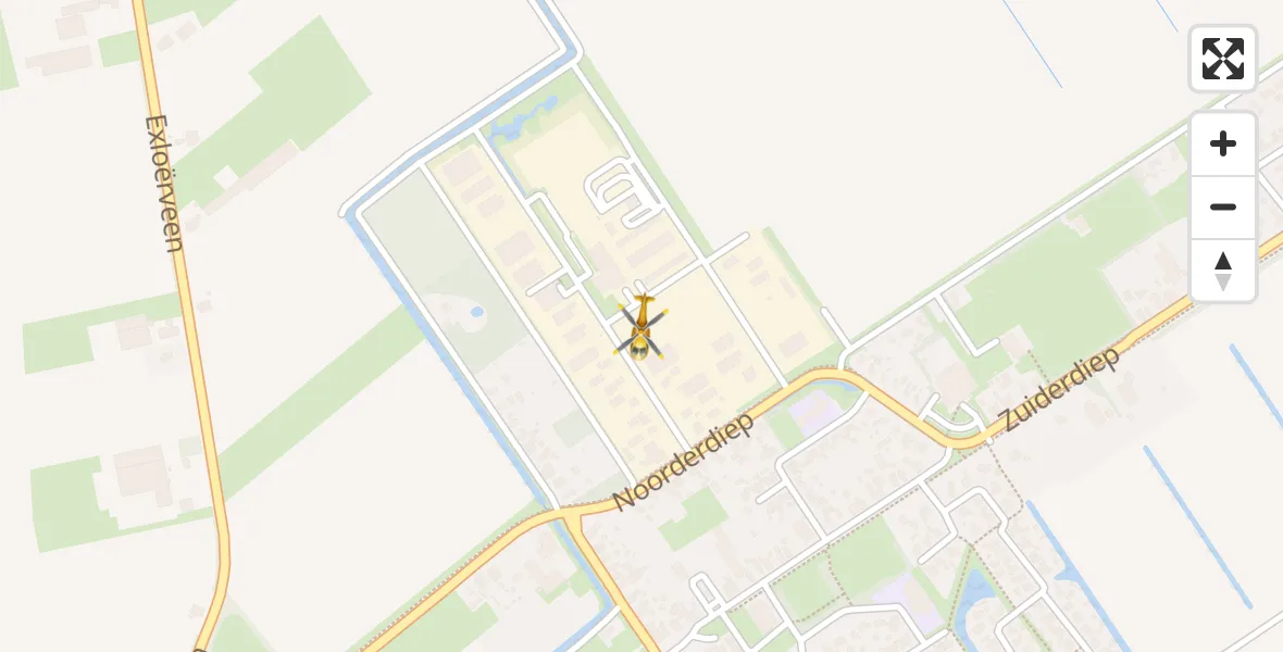 Vluchtroute Traumahelikopter 2e Exloërmond - 2e Exloërmond, 27 mei 2024, 11:26