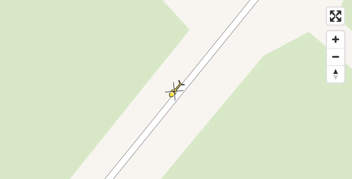 Vluchtroute Traumahelikopter van Groningen Airport Eelde naar Groningen Airport Eelde