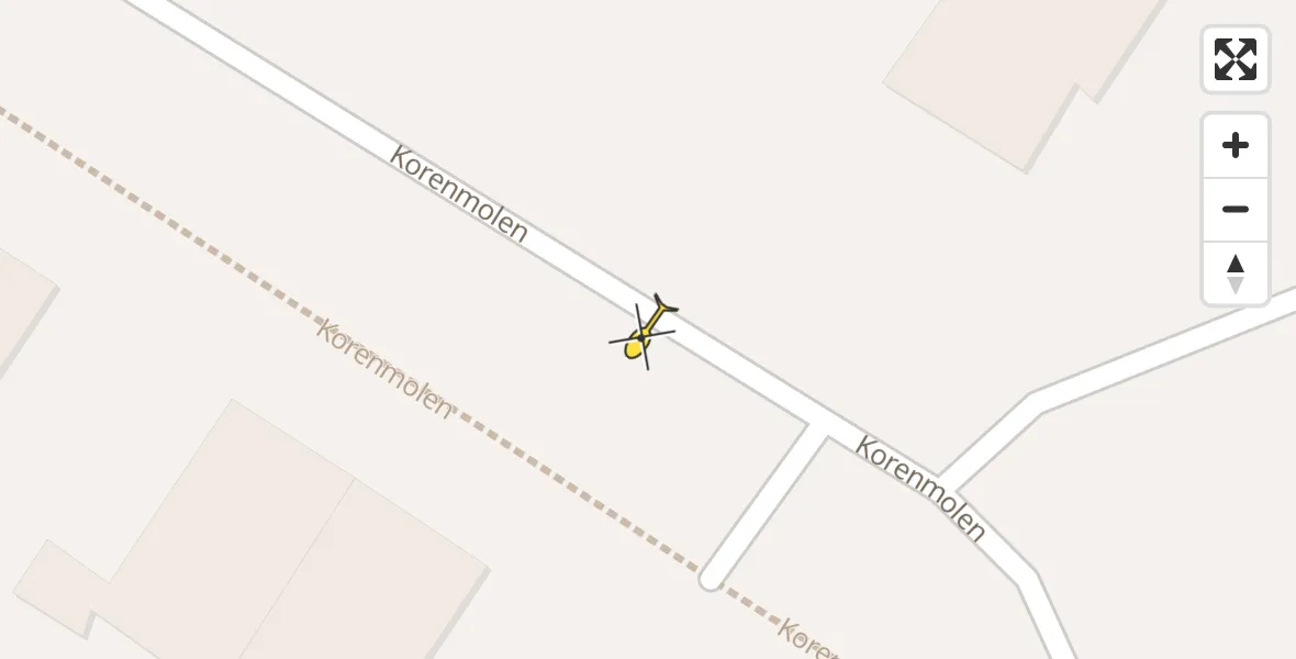 Routekaart van de vlucht: Traumahelikopter naar Smilde