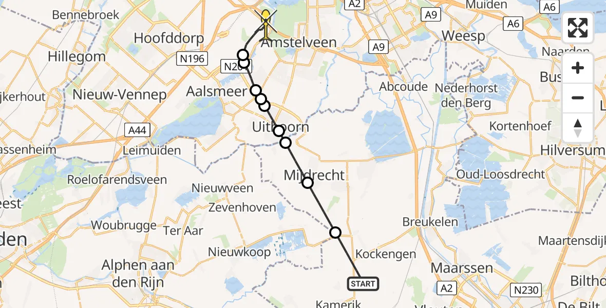 Routekaart van de vlucht: Politieheli naar Schiphol, Ingenieur Enschedéweg