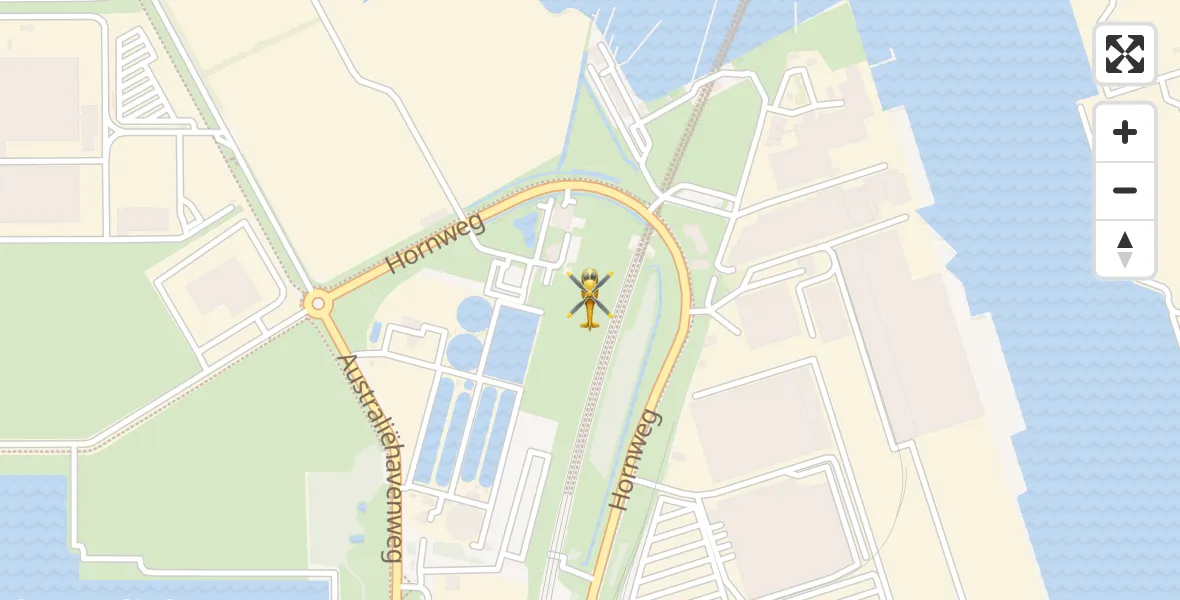 Vluchtroute Traumahelikopter van Amsterdam Heliport naar Amsterdam Heliport