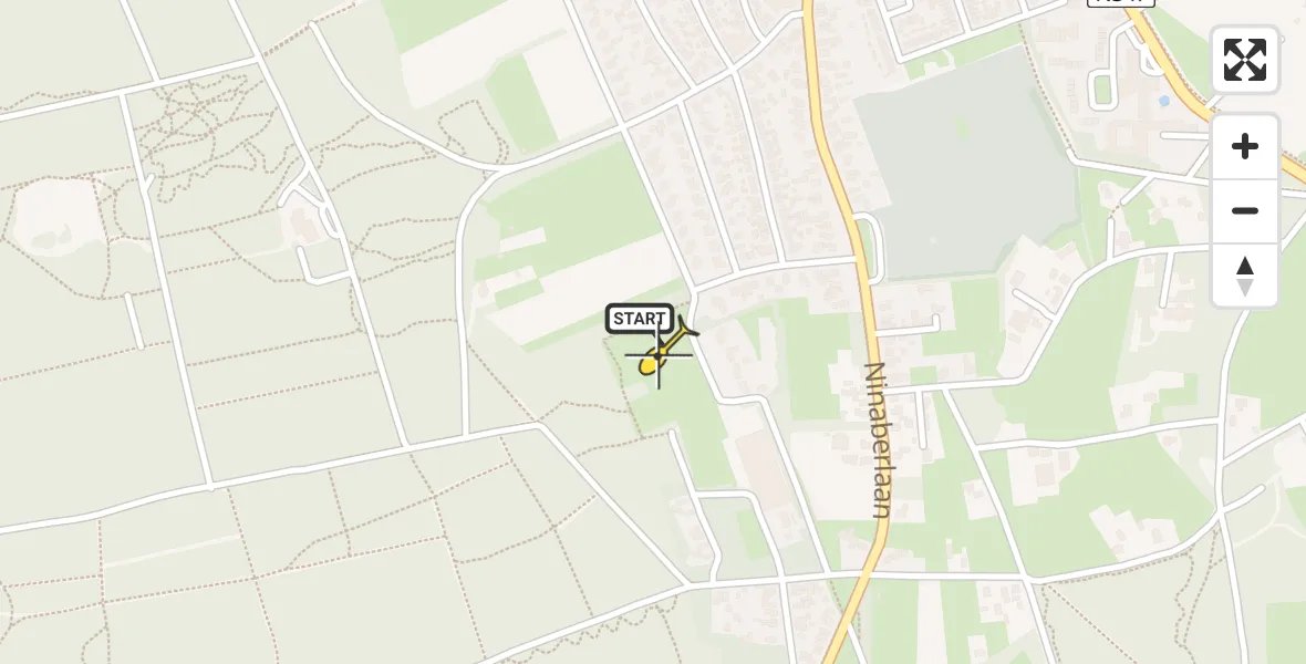 Routekaart van de vlucht: Lifeliner 4 naar Hellendoorn, Pastoor Rientjesstraat