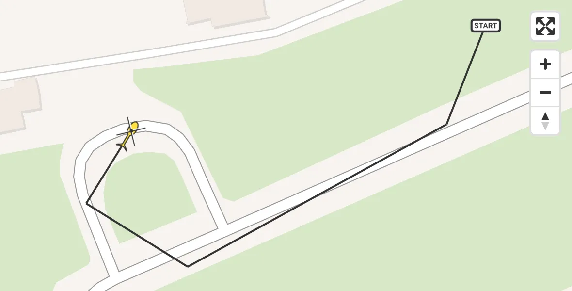 Routekaart van de vlucht: Politiehelikopter naar Breda International Airport, Pastoor van Breugelstraat