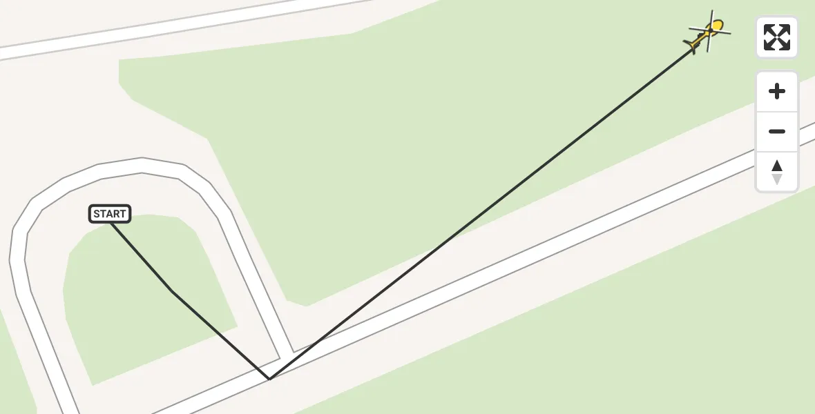 Routekaart van de vlucht: Politiehelikopter naar Breda International Airport, Pastoor van Breugelstraat