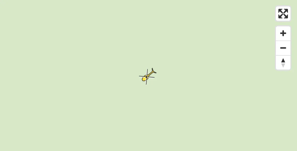 Vluchtroute Ambulancehelikopter van Vliegbasis Leeuwarden naar Vliegbasis Leeuwarden