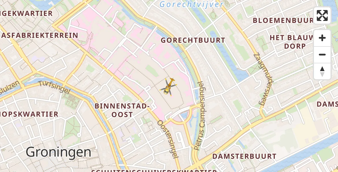 Vluchtroute Traumahelikopter Universitair Medisch Centrum Groningen - Universitair Medisch Centrum Groningen, 06 juni 2024, 08:11