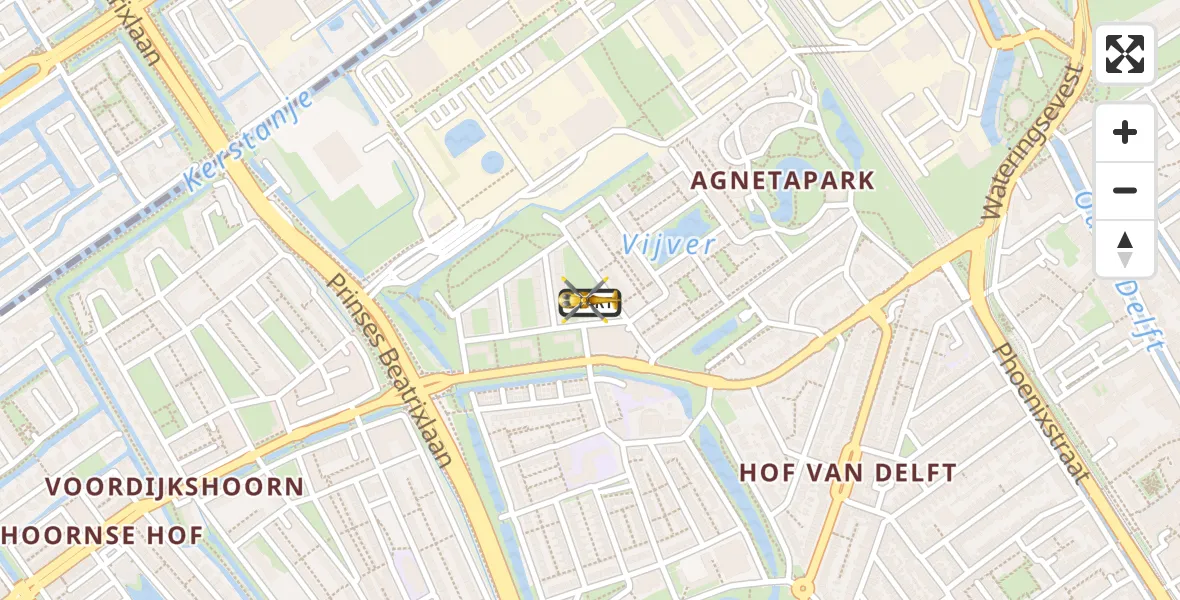 Vluchtroute Traumahelikopter Delft - Delft, 06 juni 2024, 09:08