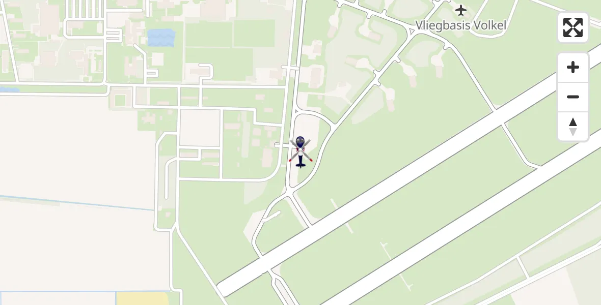 Vluchtroute Politiehelikopter Vliegbasis Volkel - Vliegbasis Volkel, 06 juni 2024, 15:01