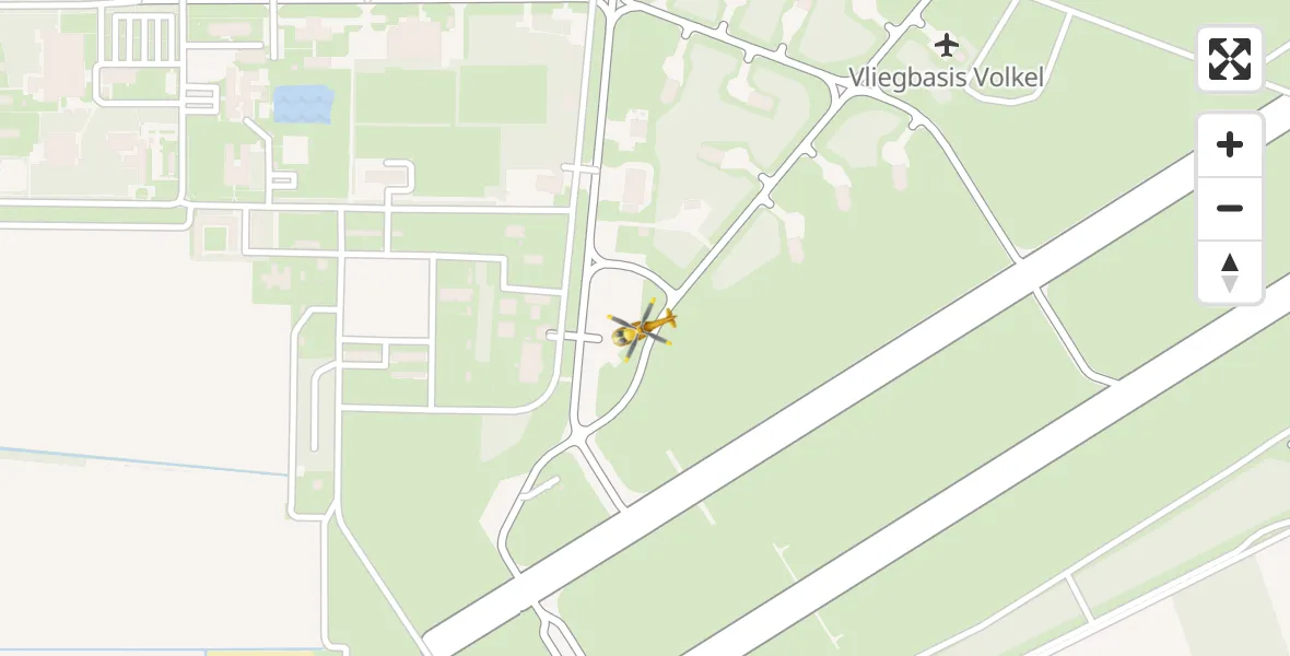 Vluchtroute Traumahelikopter Vliegbasis Volkel - Vliegbasis Volkel, 06 juni 2024, 18:06