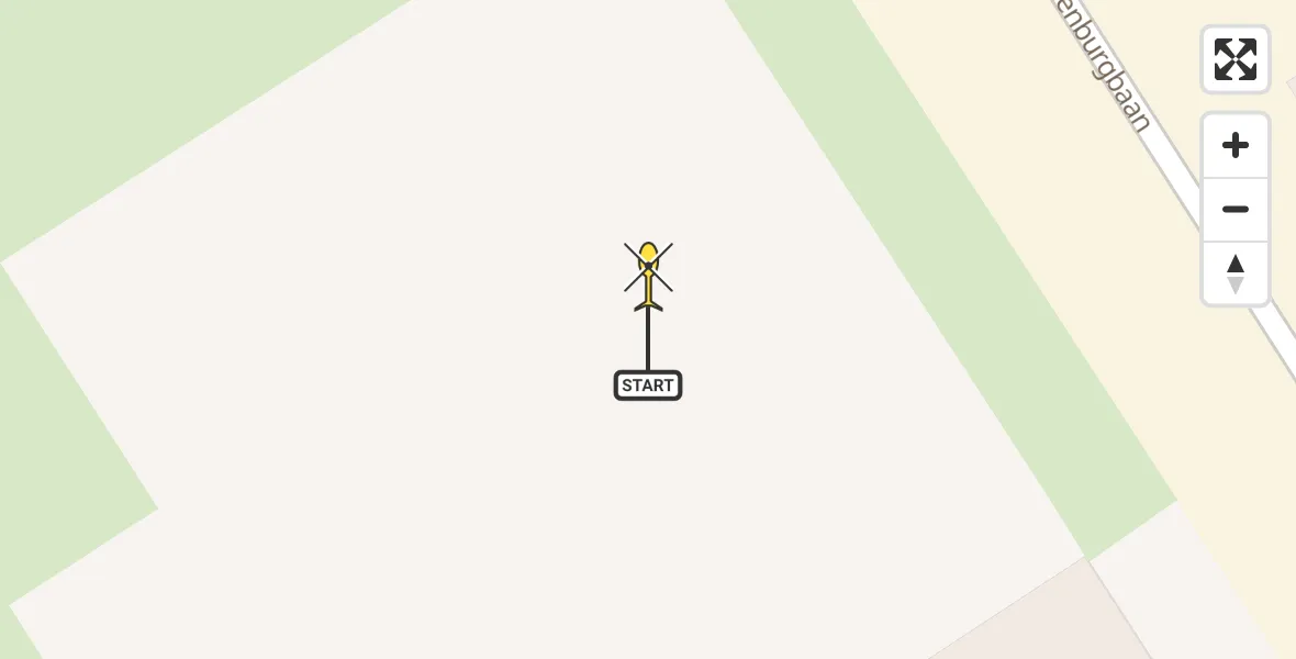 Routekaart van de vlucht: Lifeliner 2 naar Rotterdam The Hague Airport, Brandenburgbaan