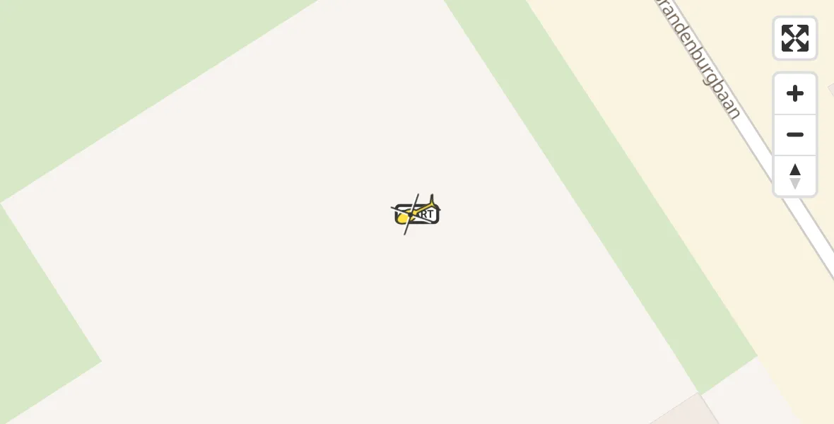 Routekaart van de vlucht: Lifeliner 2 naar Rotterdam The Hague Airport, Brandenburgbaan