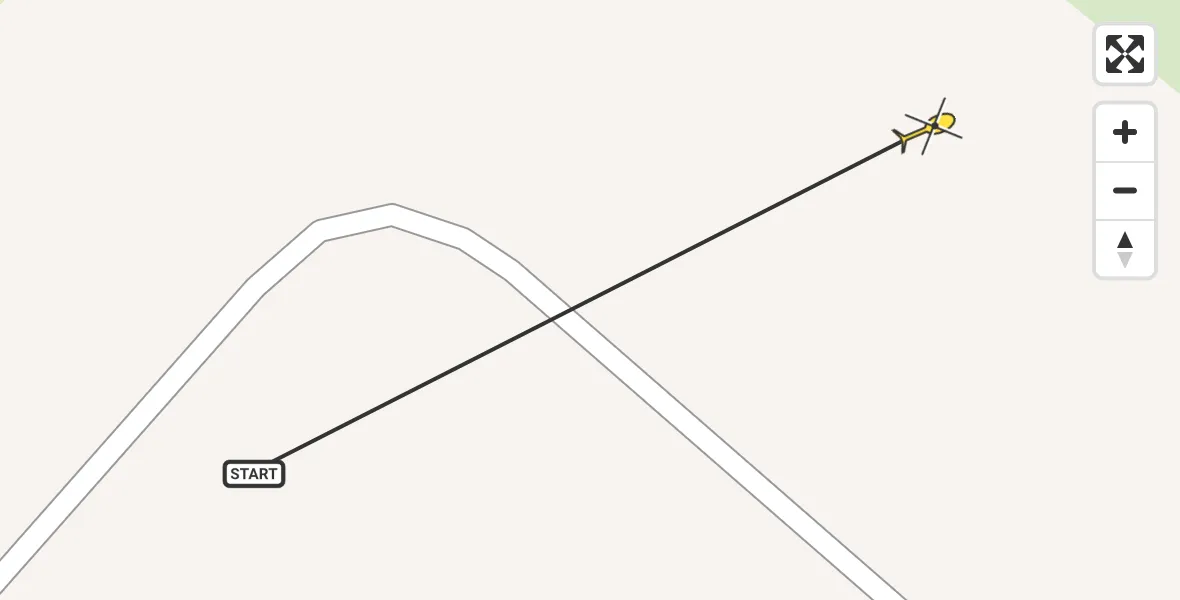 Routekaart van de vlucht: Politiehelikopter naar Schiphol, Walaardt Sacréstraat