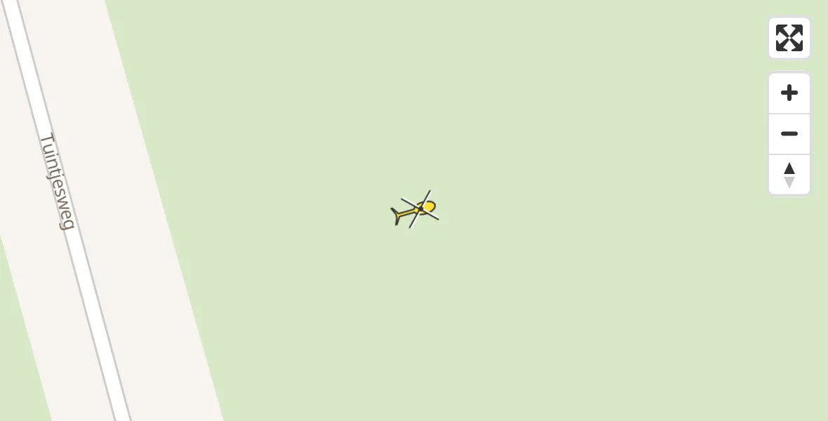 Routekaart van de vlucht: Ambulancehelikopter naar Striep