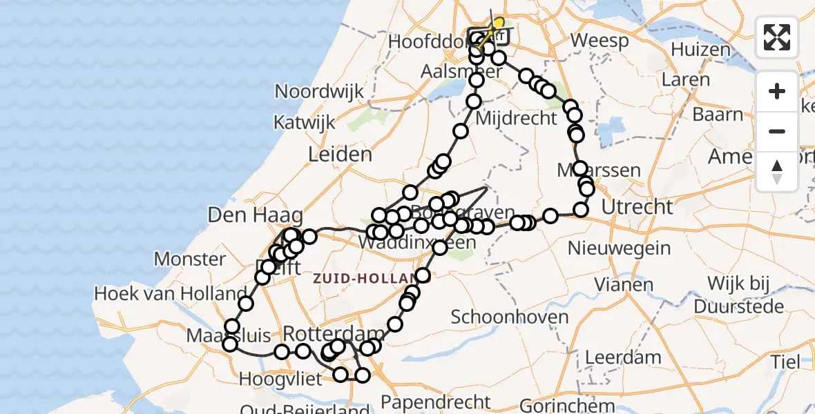 Routekaart van de vlucht: Politieheli naar Schiphol, Ceintuurbaan