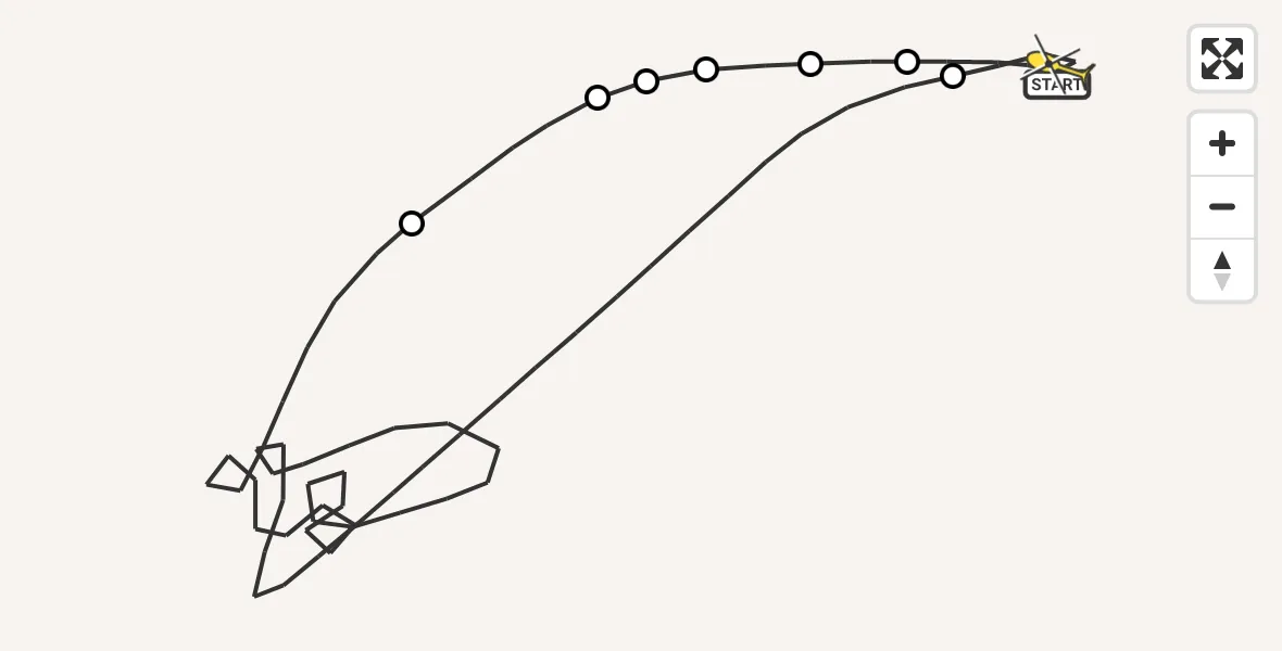 Routekaart van de vlucht: Traumahelikopter naar Sankt Augustin