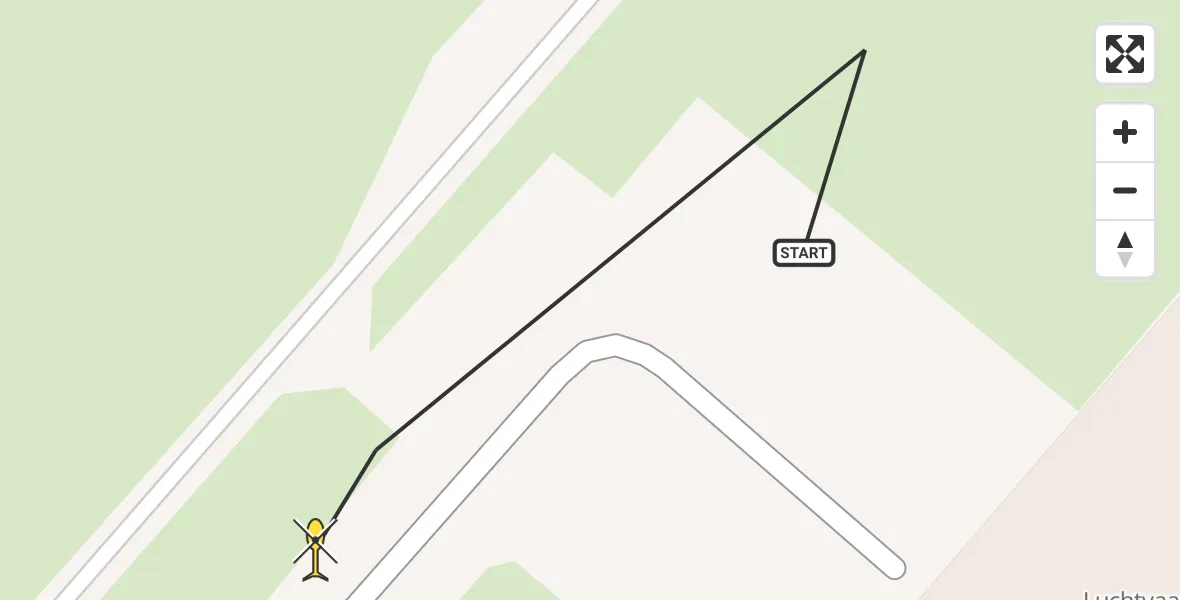 Vluchtroute Politiehelikopter van Schiphol naar Schiphol