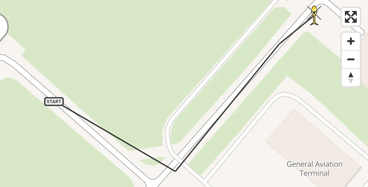 Vluchtroute Politiehelikopter van Schiphol naar Schiphol