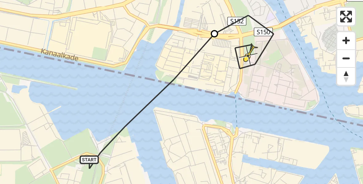 Routekaart van de vlucht: Traumaheli naar Zaandam, Belangenvereniging tuinders Zaanderhorn