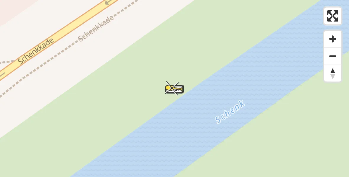 Routekaart van de vlucht: Lifeliner 1 naar Den Haag, Koningin Sophiestraat