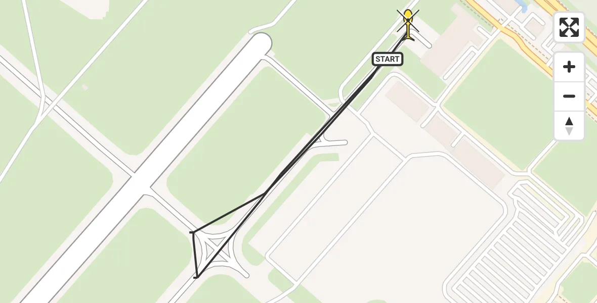 Vluchtroute Politiehelikopter van Schiphol naar Schiphol