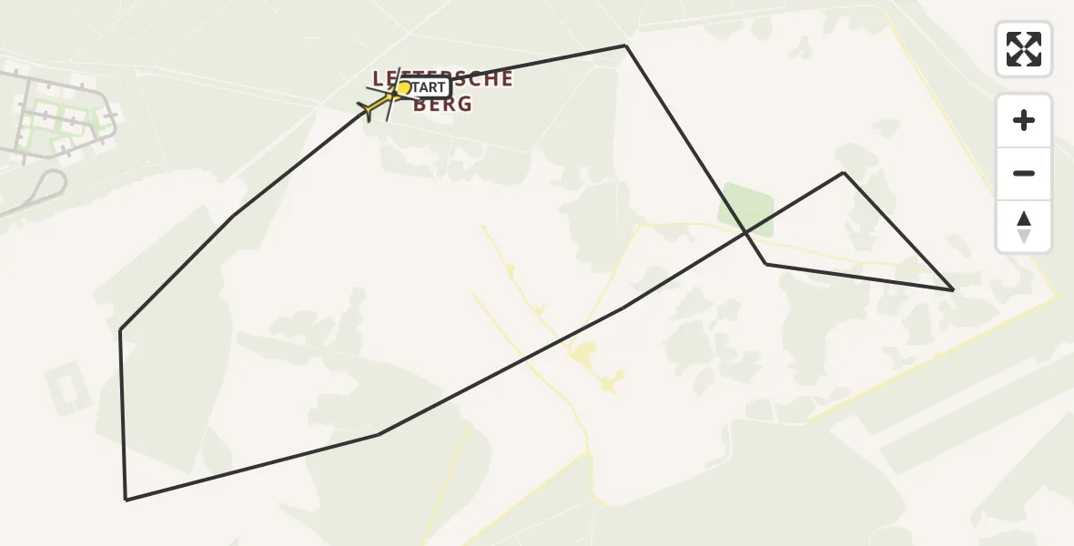 Routekaart van de vlucht: Politiehelikopter naar Ede, Planken Wambuisweg