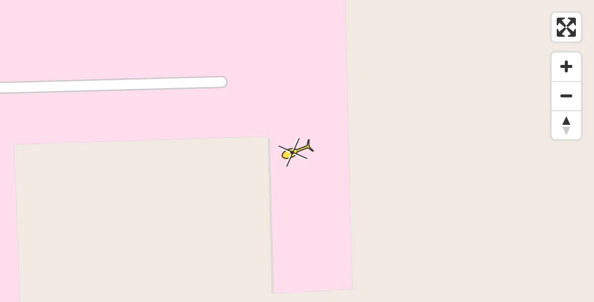 Vluchtroute Ambulancehelikopter van Leeuwarden naar Leeuwarden