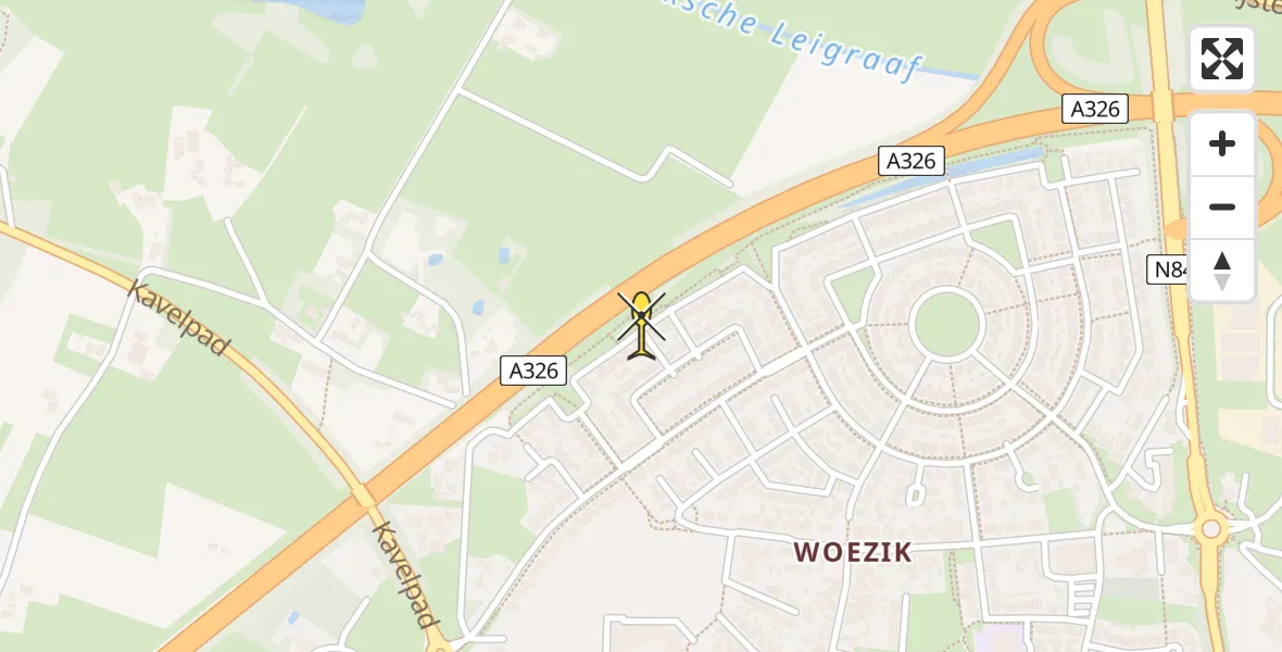 Routekaart van de vlucht: Lifeliner 3 naar Wijchen