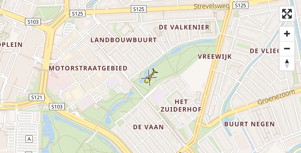 Routekaart van de vlucht: Lifeliner 2 naar Rotterdam