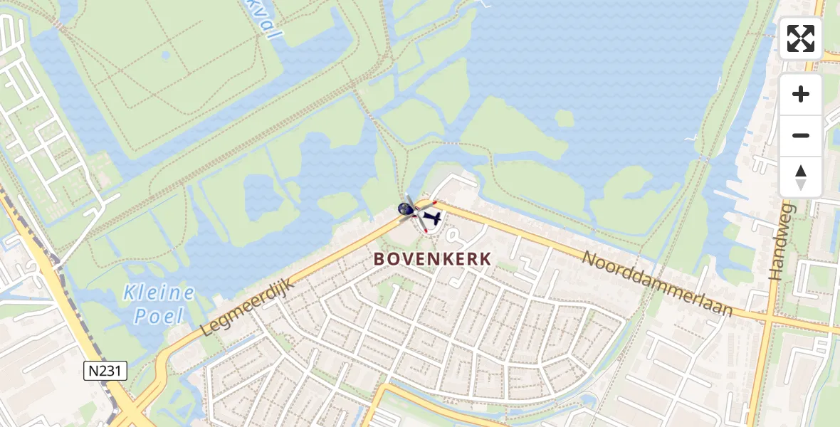 Vluchtroute Politiehelikopter Amstelveen - Amstelveen, 07 juli 2024, 11:14