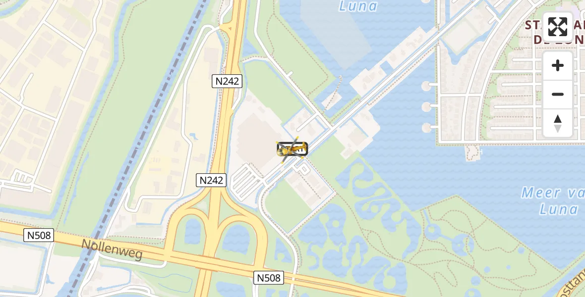 Vluchtroute Traumahelikopter Heerhugowaard - Heerhugowaard, 07 juli 2024, 11:49
