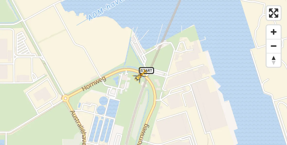 Vluchtroute Traumahelikopter Amsterdam Heliport - Amsterdam Heliport, 07 juli 2024, 14:00