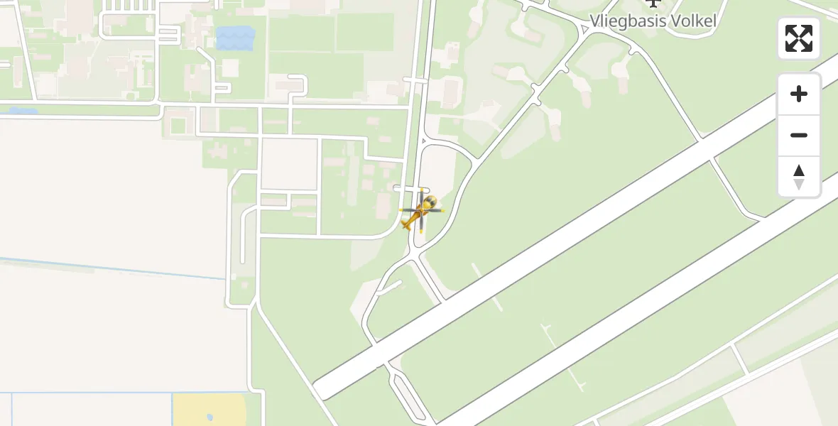 Vluchtroute Traumahelikopter Vliegbasis Volkel - Vliegbasis Volkel, 07 juli 2024, 17:50