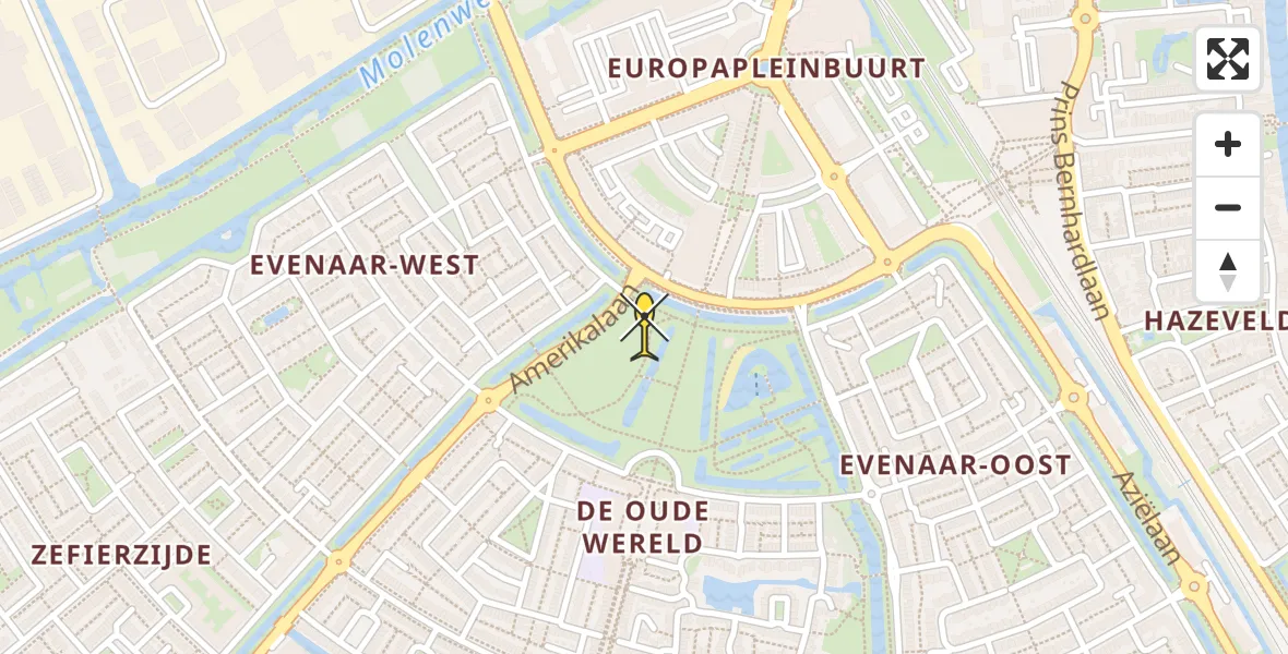 Routekaart van de vlucht: Lifeliner 1 naar Alphen aan den Rijn