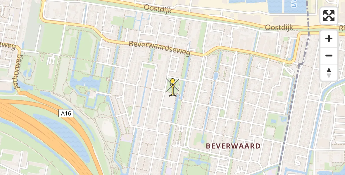 Routekaart van de vlucht: Lifeliner 2 naar Rotterdam