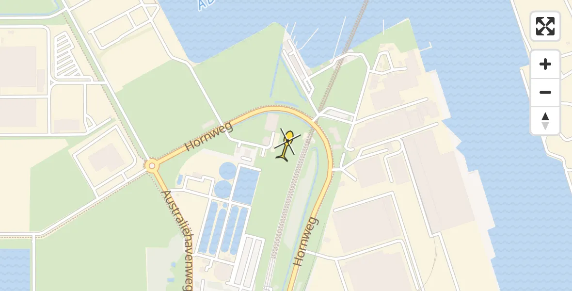 Routekaart van de vlucht: Lifeliner 4 naar Amsterdam Heliport