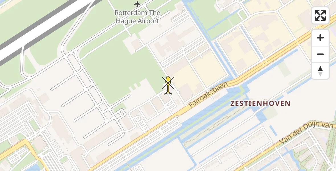 Routekaart van de vlucht: Lifeliner 2 naar Rotterdam The Hague Airport