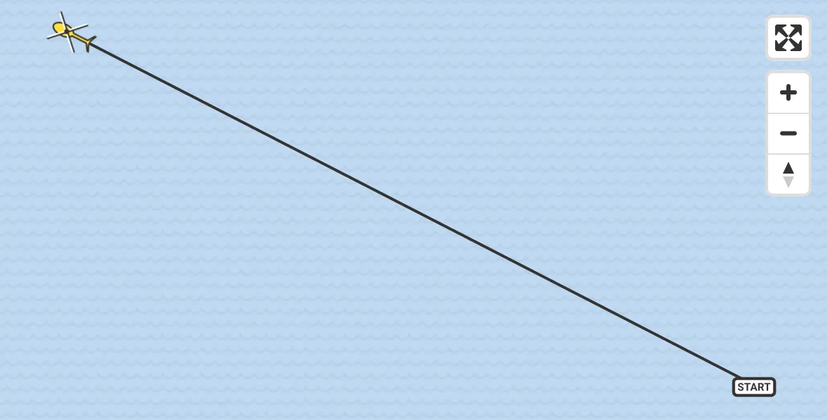 Routekaart van de vlucht: Ambulancehelikopter naar Oosterend