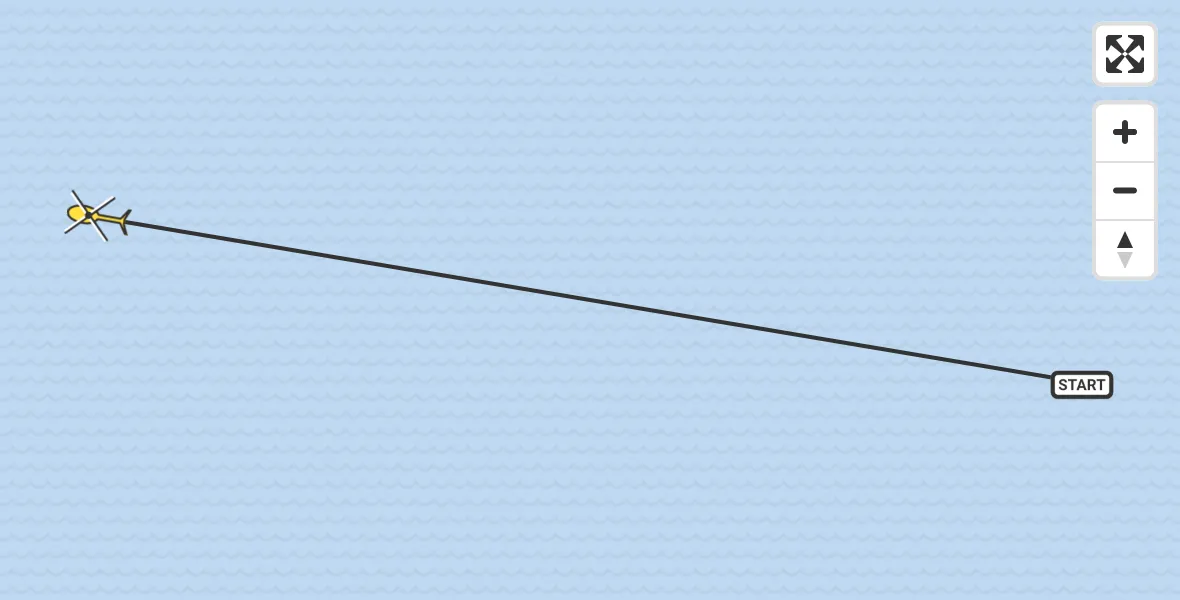 Routekaart van de vlucht: Ambulancehelikopter naar Formerum