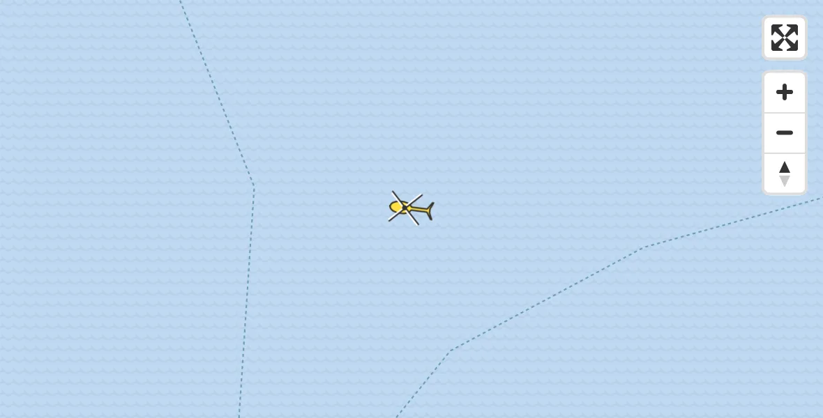 Routekaart van de vlucht: Ambulancehelikopter naar West-Terschelling