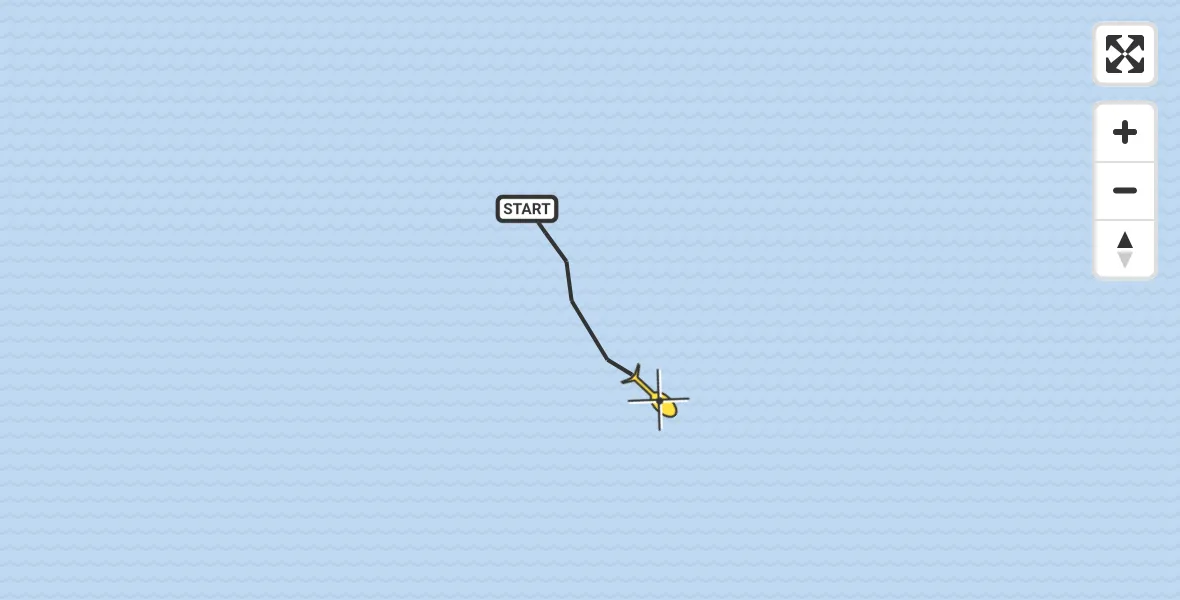 Routekaart van de vlucht: Politiehelikopter naar Rockanje