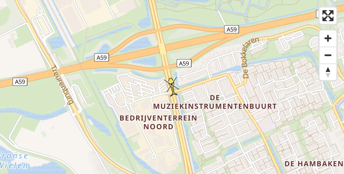 Routekaart van de vlucht: Lifeliner 3 naar 's-Hertogenbosch