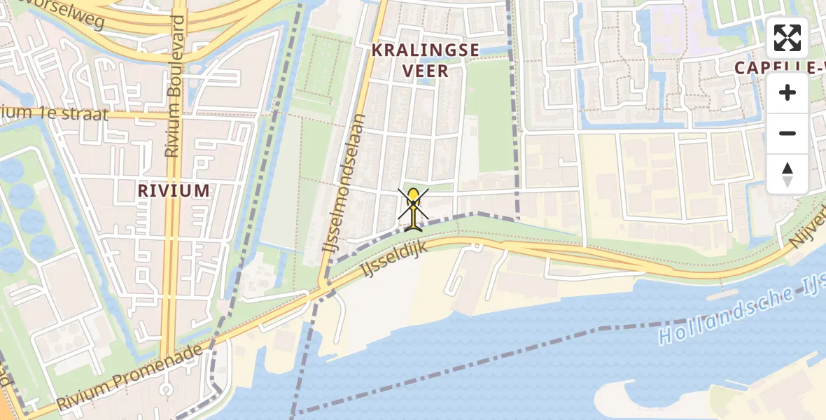 Routekaart van de vlucht: Lifeliner 2 naar Rotterdam