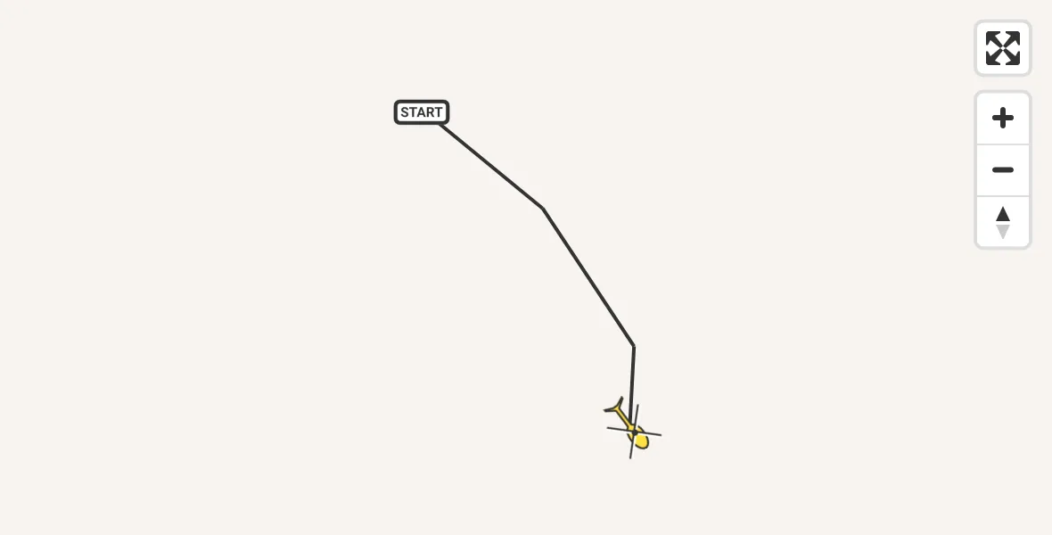 Routekaart van de vlucht: Traumahelikopter naar Sankt Augustin