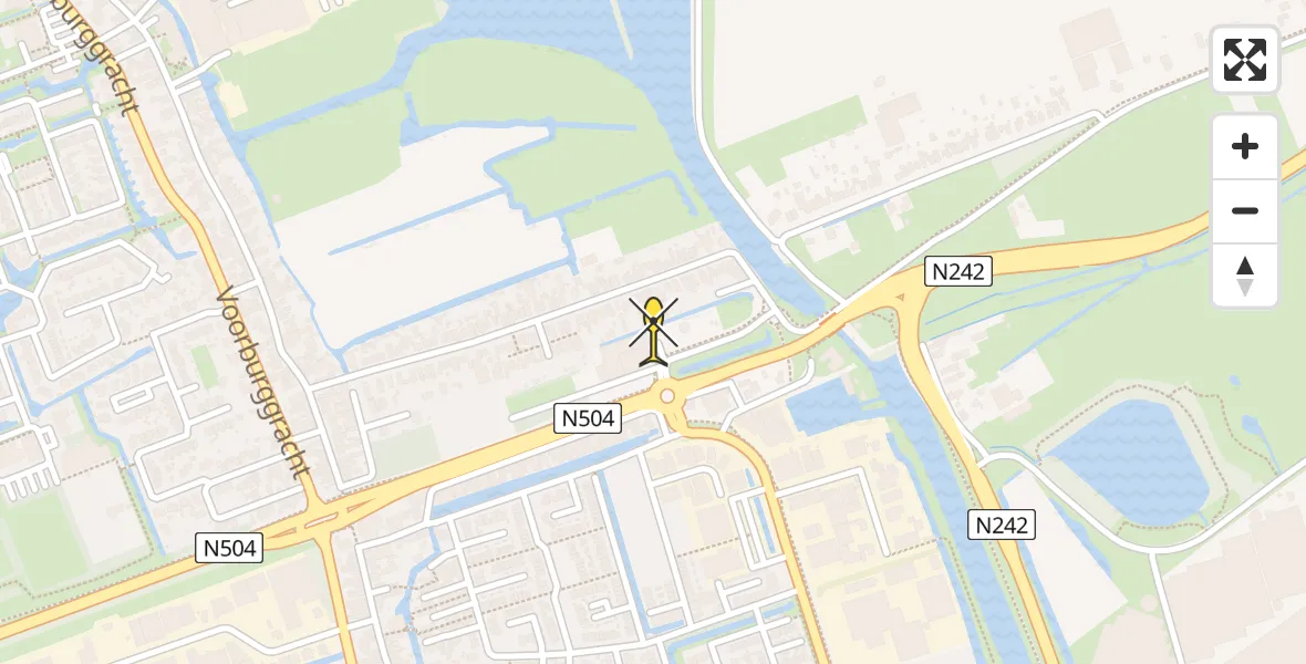 Routekaart van de vlucht: Lifeliner 1 naar Noord-Scharwoude