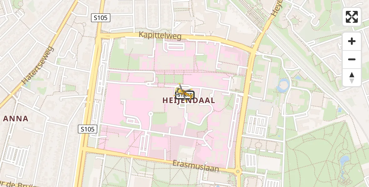 Vluchtroute Traumahelikopter Radboud Universitair Medisch Centrum - Radboud Universitair Medisch Centrum, 08 augustus 2024, 08:12