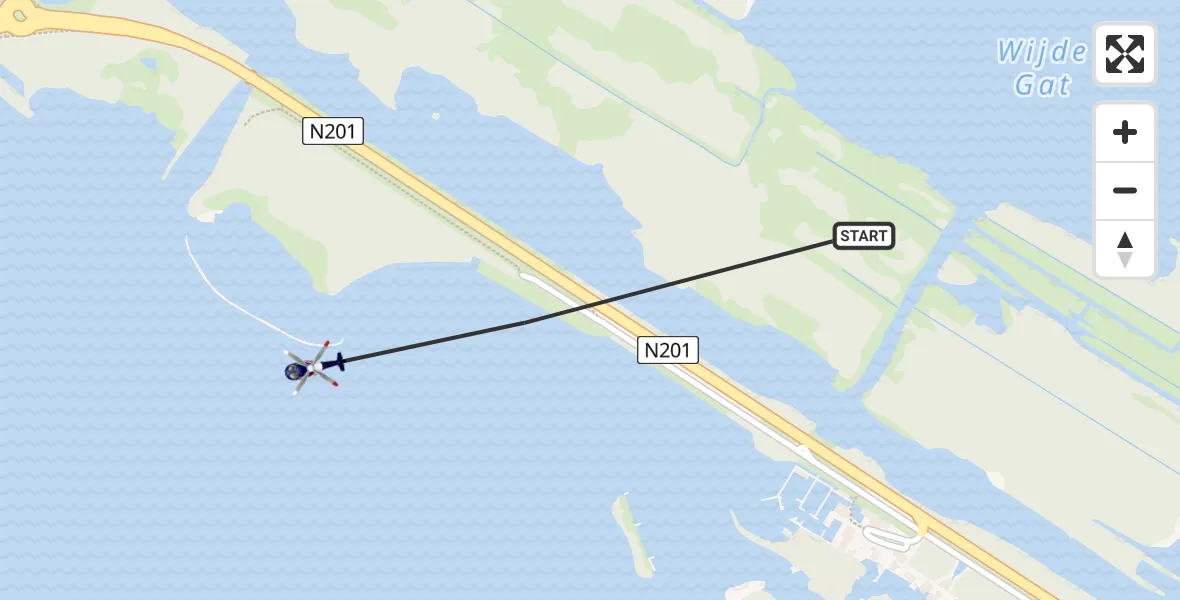 Vluchtroute Politiehelikopter Kortenhoef - Kortenhoef, 08 augustus 2024, 09:23