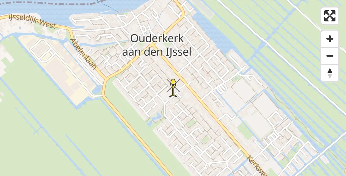 Routekaart van de vlucht: Lifeliner 2 naar Ouderkerk aan den IJssel